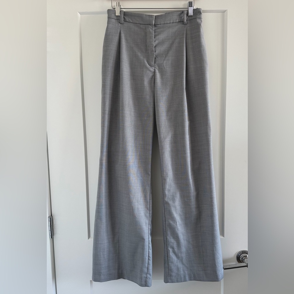 H&M Light Gray Wide-Leg Pants